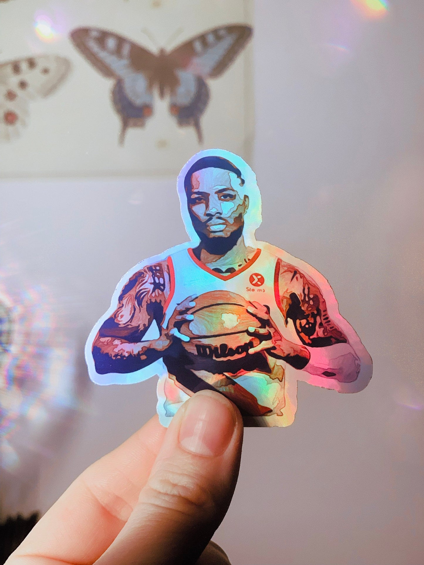 Holographic Damian Lillard Sticker