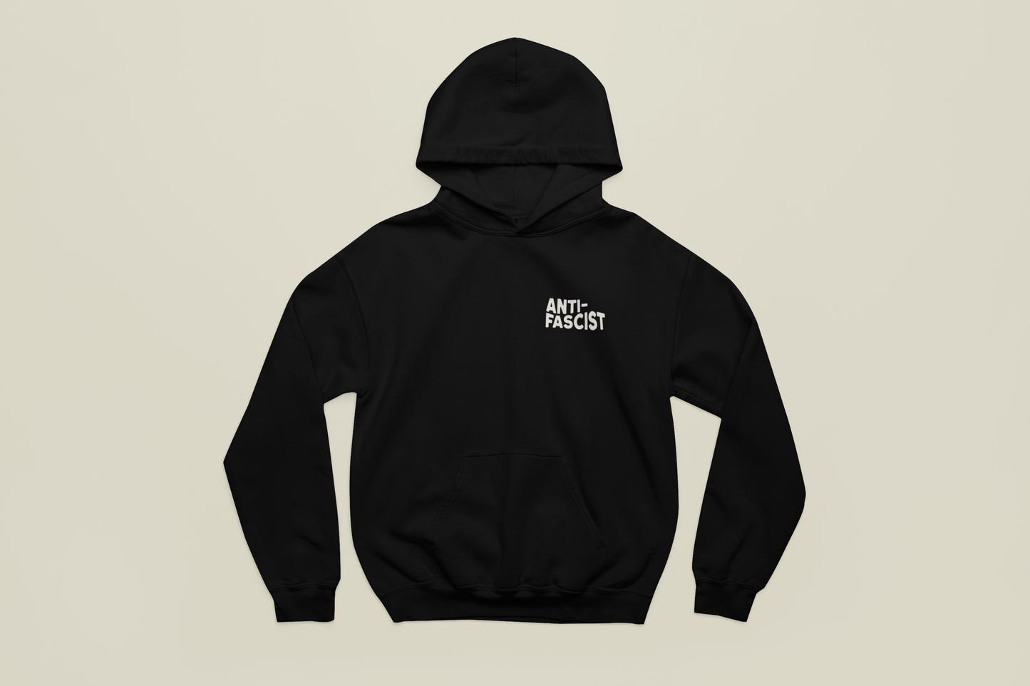 Anti-Fascist Hoodie in Black PRE-ORDER (SHIPS IN 2-3 WEEKS)