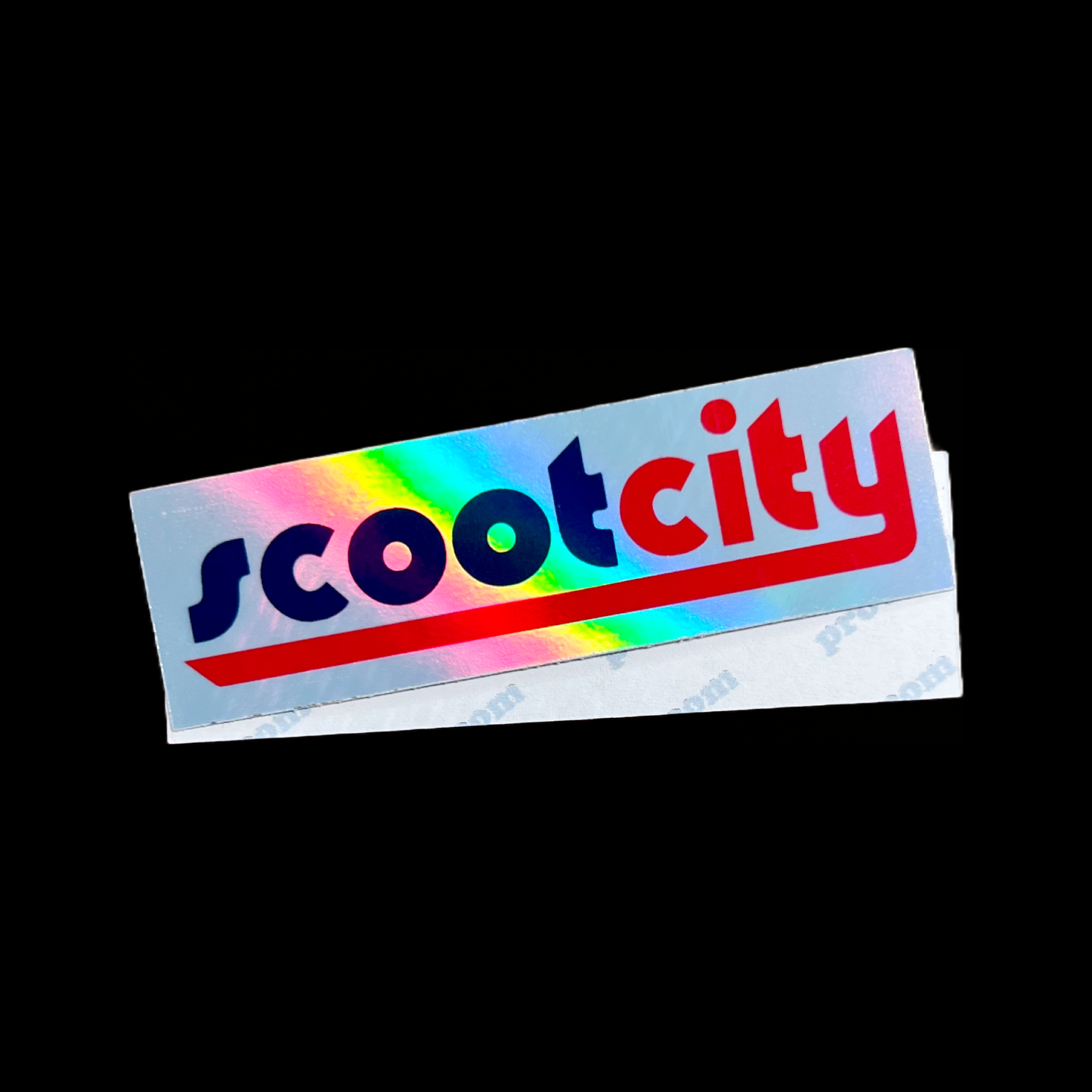 Holographic Scoot City Sticker
