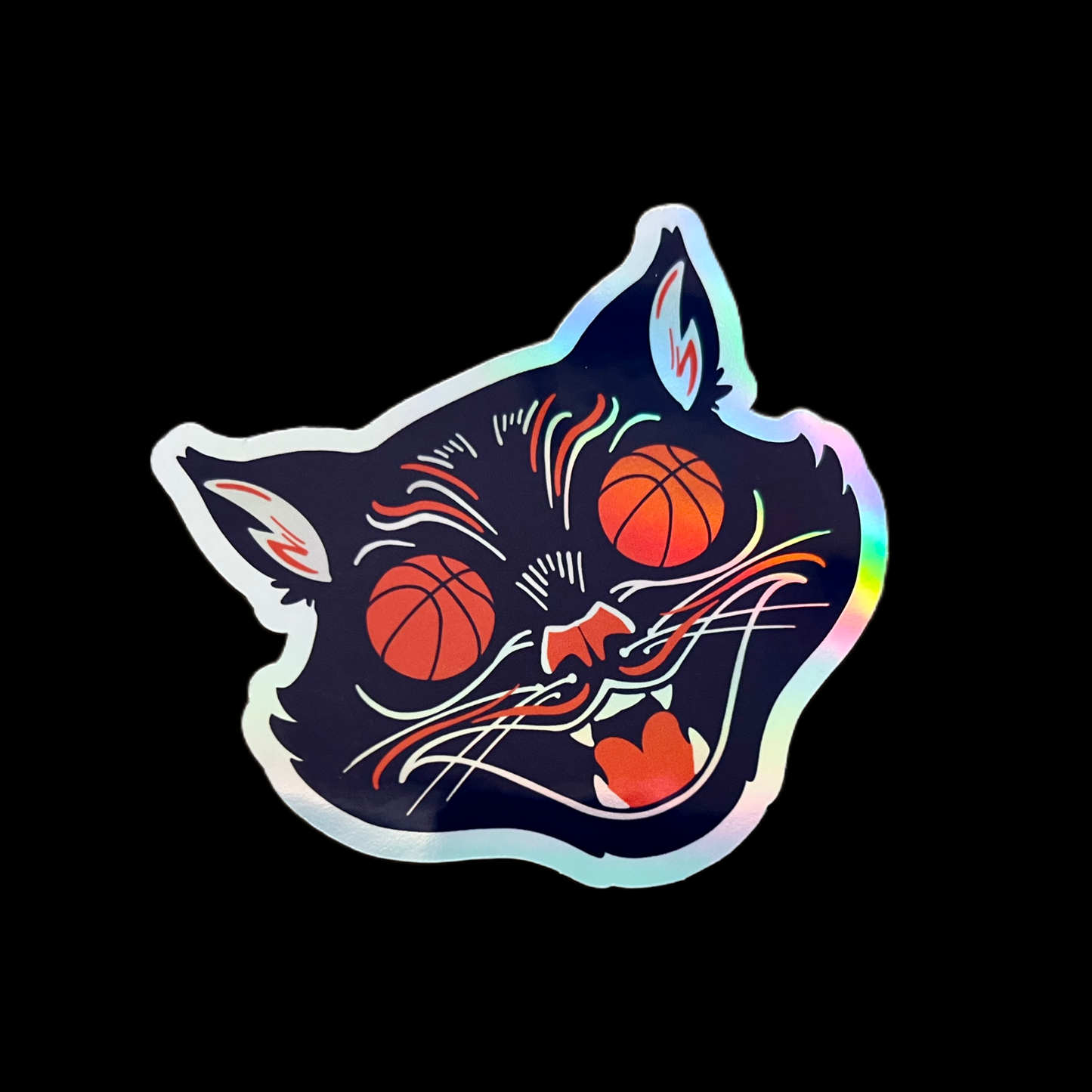 Holographic SP🏀🏀KY Cat Sticker