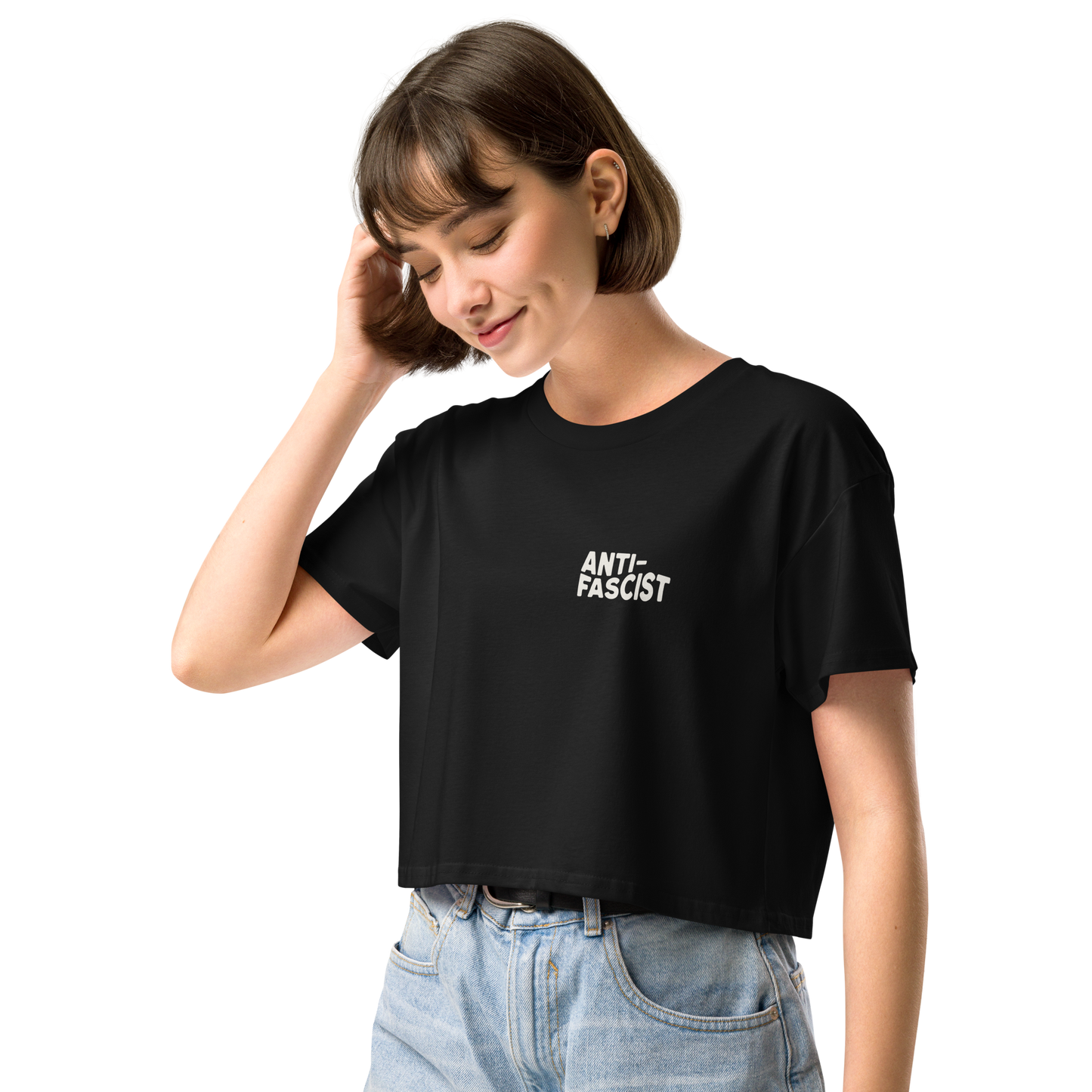 Anti-Fascist Boxy Tee (SHIPS IN 1-3 WEEKS)