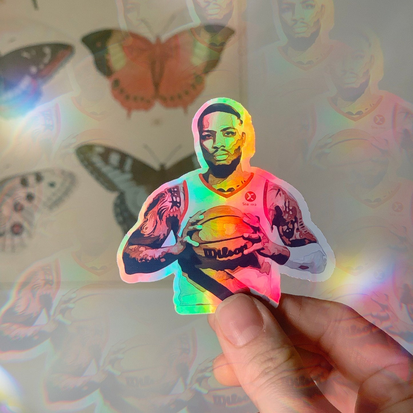 Holographic Damian Lillard Sticker