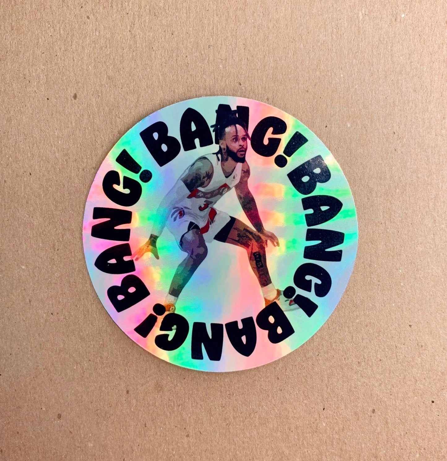 Holographic Gary Trent Jr. Bang Bang Sticker