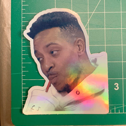 Holographic Sassy CJ McCollum Sticker