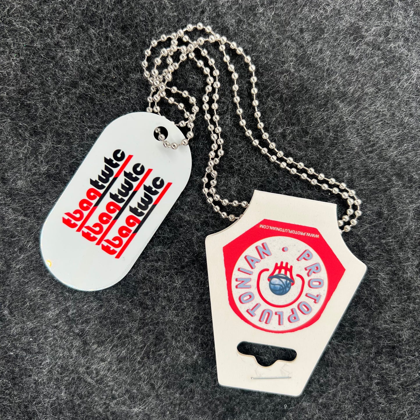 The Duality of Fan Dog Tag Necklace