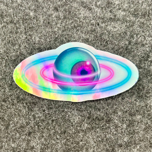 Holographic Eye Planet Sticker