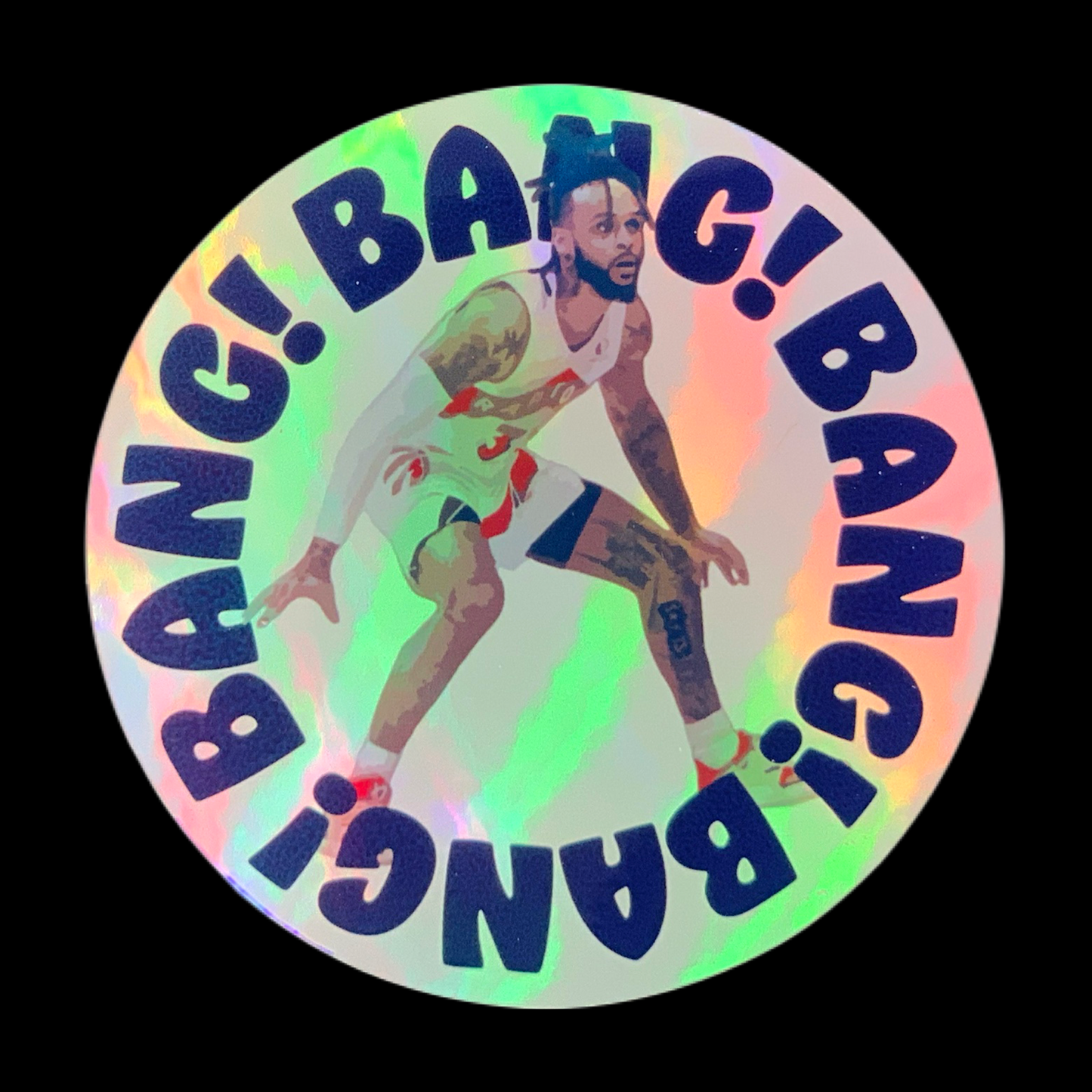 Holographic Gary Trent Jr. Bang Bang Sticker