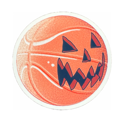Jack-O-Basketball Sticker