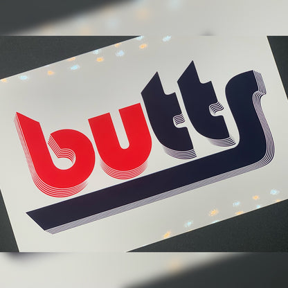 Blazers Butts Logo Mini Print