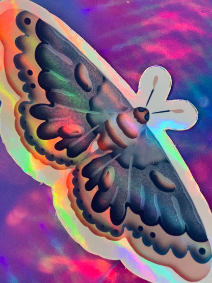 Holographic 3D Paper Cut Butterfly Sticker