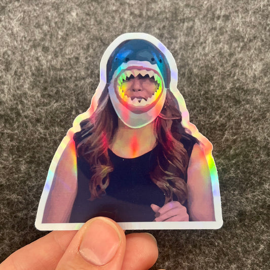 Holographic Brooke “Jaws” Olzendam Sticker